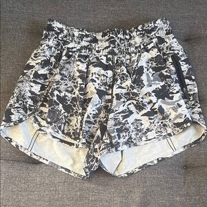 lululemon athletica Black and Gray Athletic Shorts size 6